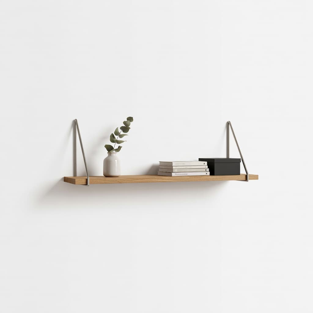 Minimalist Oak Bookshelf